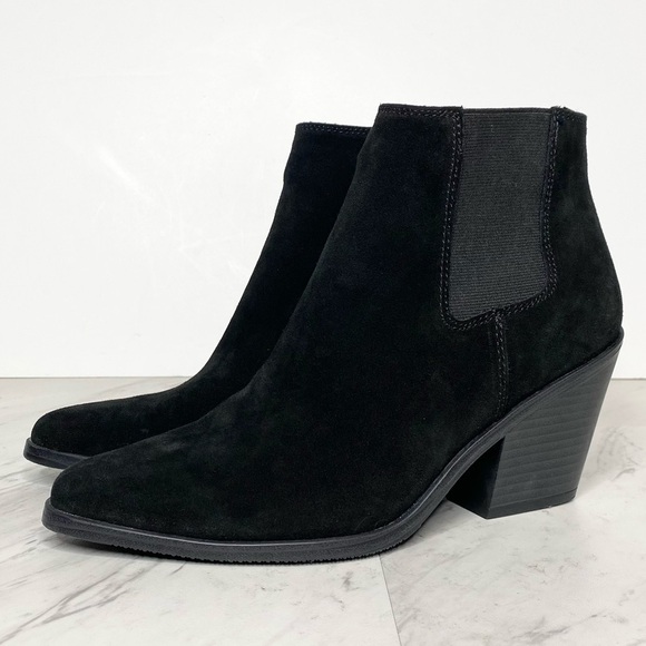 Blondo Nanite Black Suede Waterproof Bootie 7 1/2 - Picture 1 of 14